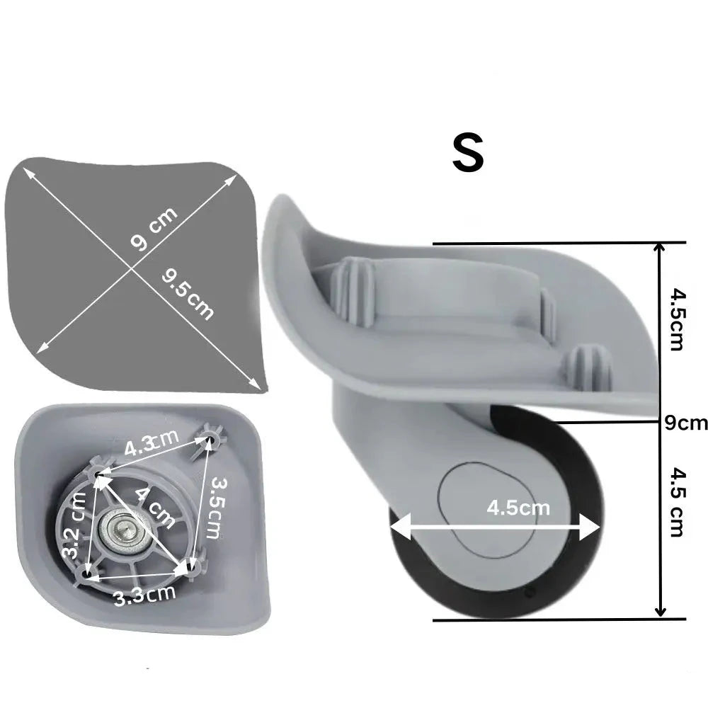 Roue de valise silencieuse et résistante