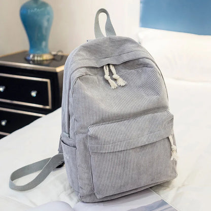 Sac à dos en velour pour étudiantes