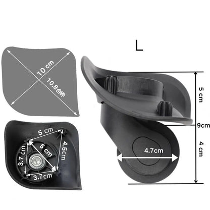 Roue de valise silencieuse et résistante