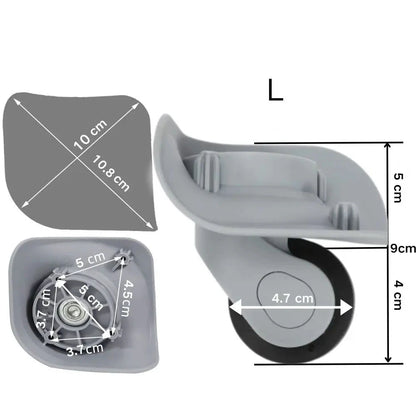 Roue de valise silencieuse et résistante