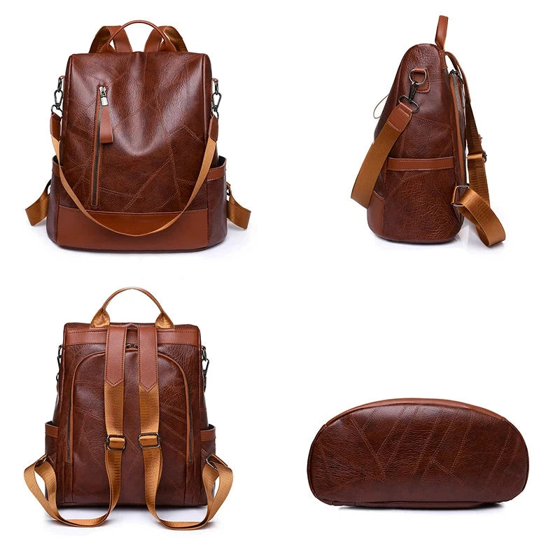 Backpack en cuir pour femmes