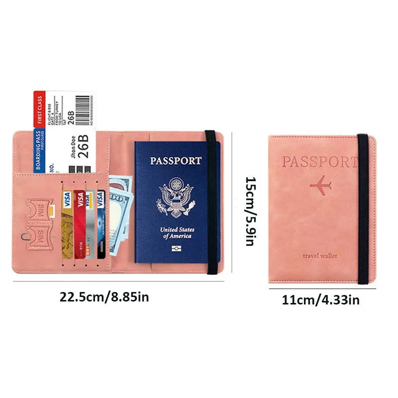 Porte-passeport anti-magnétique slim