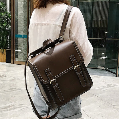 Sac de Voyage Vintage Femme en PU Marron