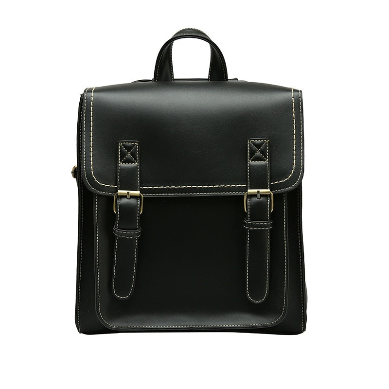 Sac de Voyage Vintage Femme en PU Marron Noir