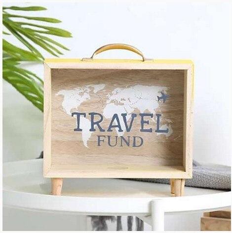 Tirelire de voyage inspirante en forme de valise